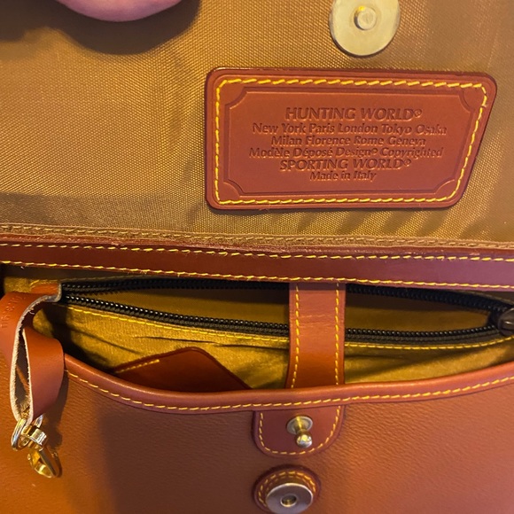 Sale! New Hunting World Safari Bag In Camel made in Italy - Picture 15 of 16